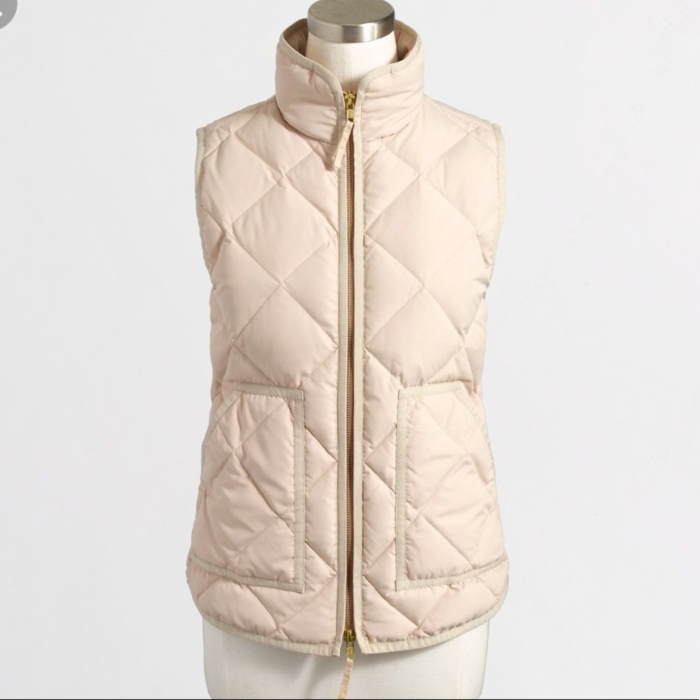 tan j crew vest